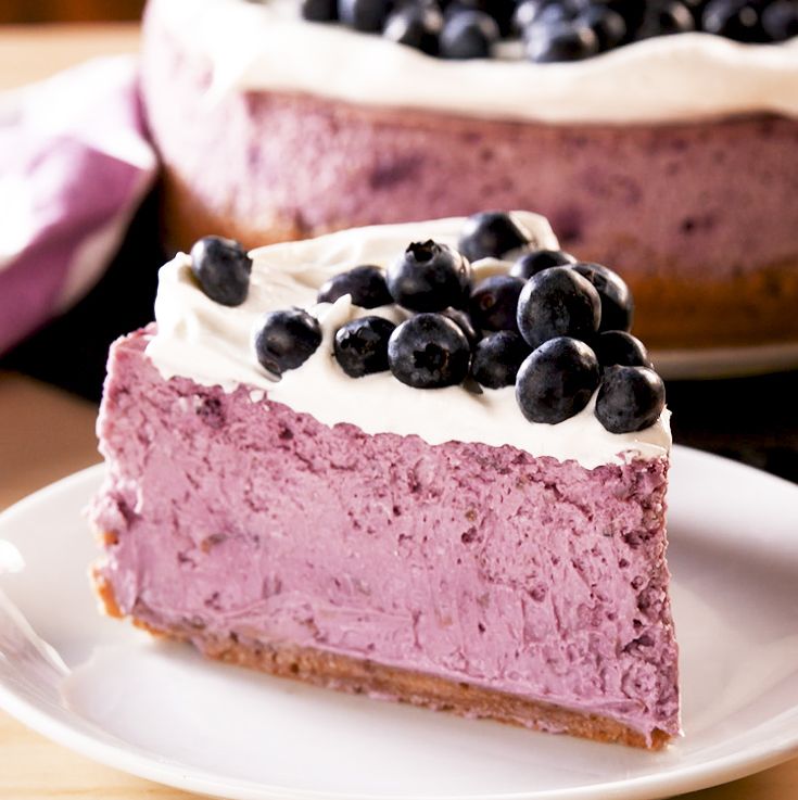 Delish Blueberry Cheesecake