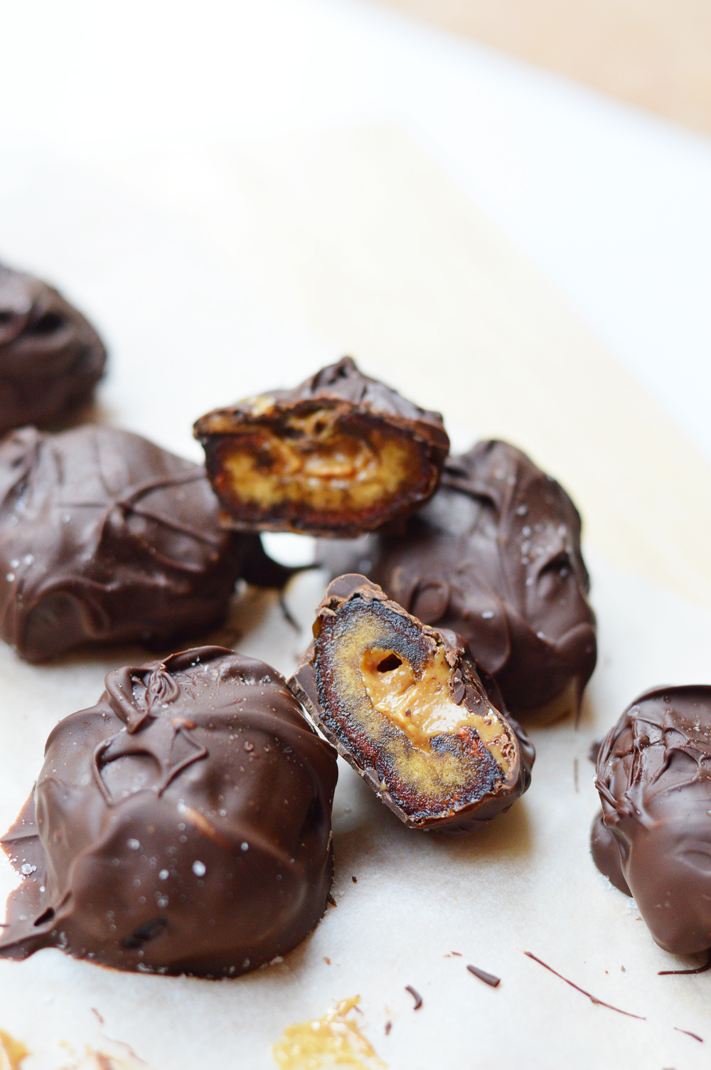 Chocolate-Covered Peanut Butter Dates