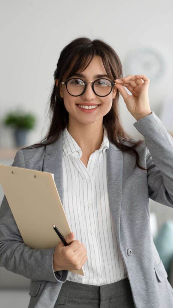 Psychologist With Glasses and Notes on Patient for Eating Disorder Treatment