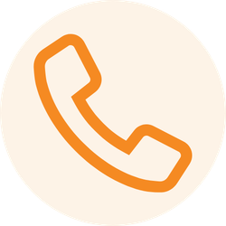 Call Us Orange Icon 250x250
