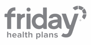 Friday Health Plan Insurance Logo Grey