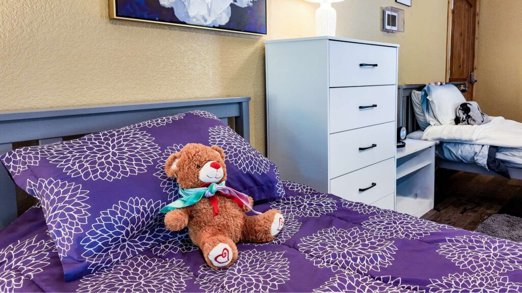 OCD Treatment at Eating Disorder Solutions Bed With Teddy Bear