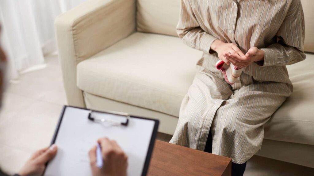 Individual counseling session for eating disorder recovery in Texas treatment program