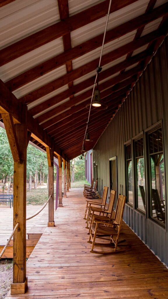 Healing in the Heart of Parker County EDS Porch With Rocking Chairs