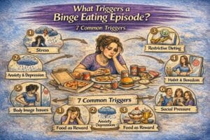 What triggers binge eating_