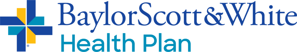 Baylor Scott & White Health Plan logo with a blue cross emblem and teal accents