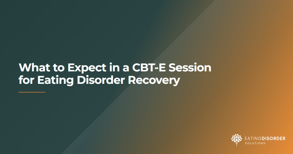 What to expect during a typical CBT-E therapy session