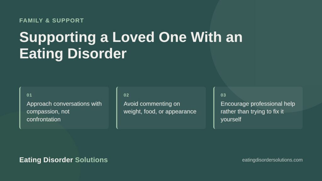 Featured image on how to support a loved one who has an eating disorder