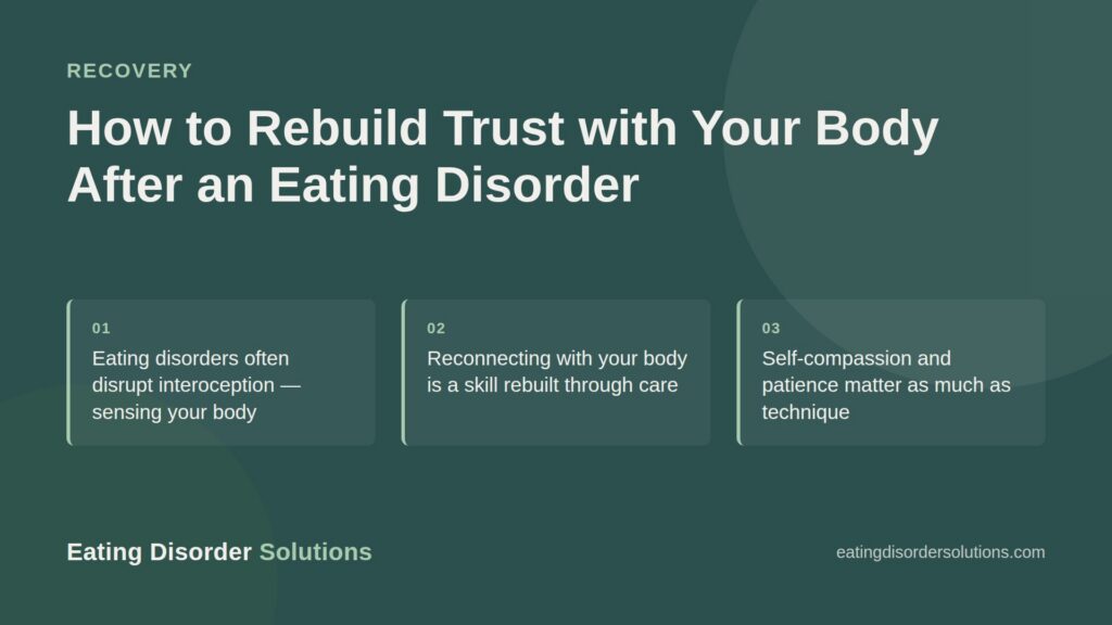 Featured image on rebuilding trust and connection with your body during eating disorder recovery